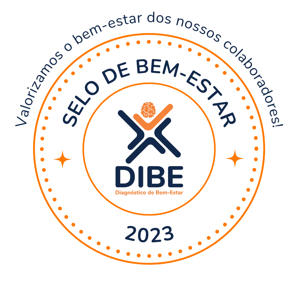  selo de bem-estar dos colaboradores do Sistema DIBE - diagnósticos de bem-estar